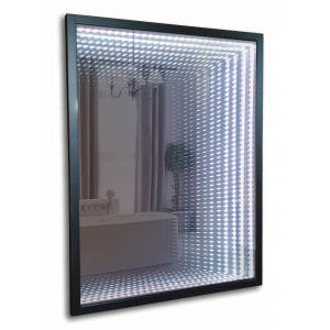 "Серенити" горизонтальное зеркало 800х600 (багетная рама, выключатель-датчик на движение)